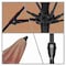 California Umbrella 9' Bronze Aluminum Market Patio Umbrella, Olefin Sunset 194061337431 - alternate 2
